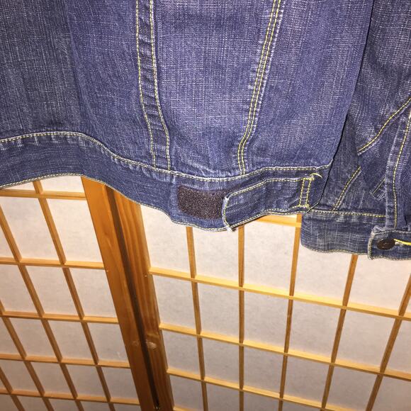 Men's MECCA Denim Jacket size L flaws - Picture 9 of 13